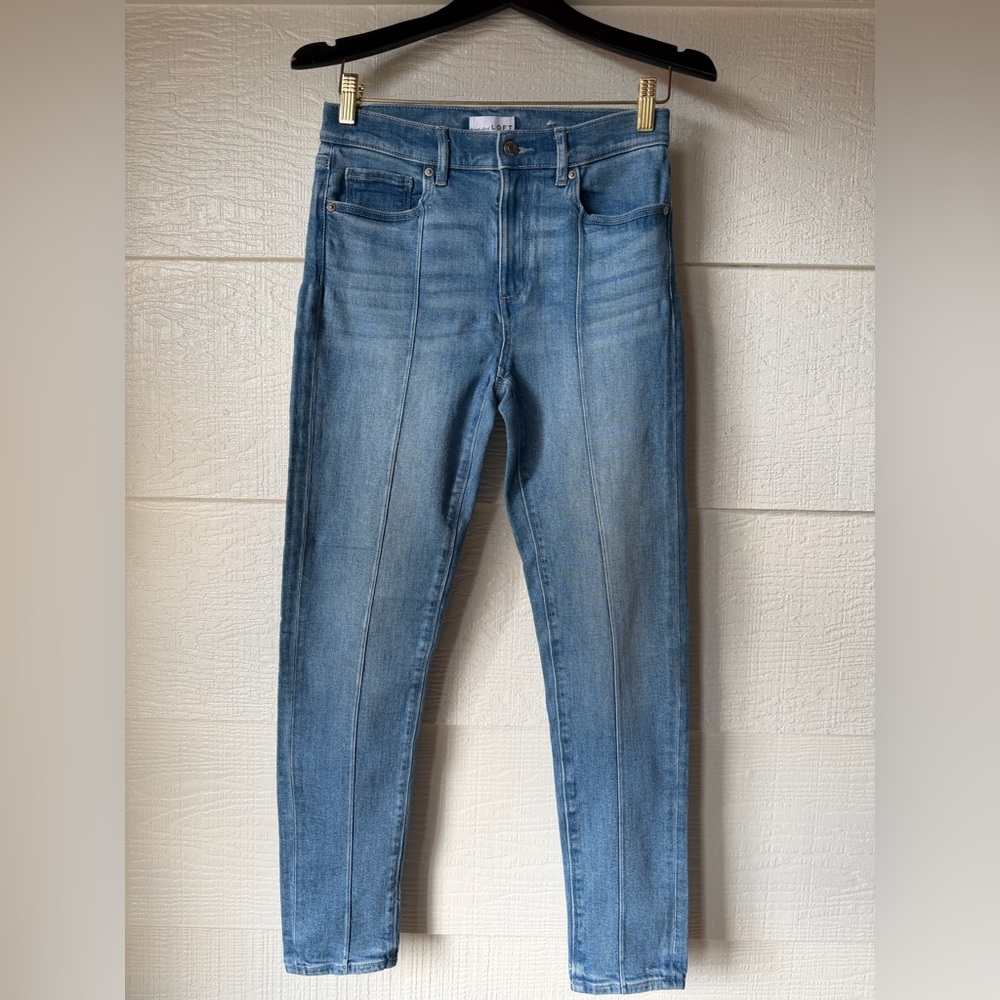 LOFT The Skinny High Rise Jeans Size 25 Medium Wash Regular 28 Inseam